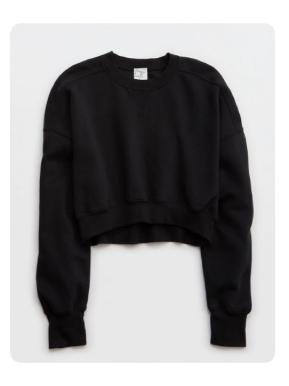 Aerie Cloud Fleece Cropped Crewneck Sweatshirt